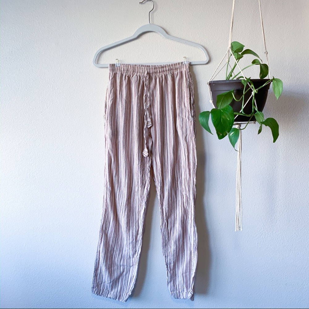 striped boho pants